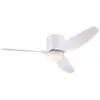 Image de Ventilateur de Plafond d'Intérieur Westinghouse Lighting CARLA de 117 cm en Blanc avec Télécommande d'éclairage et de Ventilateur, Luminaire LED à Intensité variable avec Verre Opale Dépoli