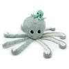 Image de Les PTIPOTOS by Les DEGLINGOS - Peluche Maman Bebe - Toute Douce - Cadeau Naissance - FILOU LA Pieuvre Maman & Bebe - 45CM - Menthe