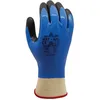 Image de Showa 477 M Gants de soutien en nylon polyester multi-usages doublés en acrylique avec revêtement en nitrile et mousse de nitrile sur la paume, pointe moyenne, bleu