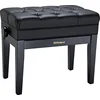 Image de Roland Banc de piano en ébène brillant avec assise en vinyle et compartiment de rangement pour partitions - RPB-500PE