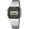 Image de Casio A163WA-1QES Horloge Chronograaf (l x b x h) 36.8 x 33 x 9.1 mm Zilver Materiaal (behuizing): RVS Materiaal (armband): RVS