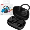 Image de JVC Fitness Series écouteurs sport True Wireless avec crochets ajustables, réduction active du bruit, étanchéité IP57, autonomie longue durée 40 h, faible latence, micro   HA-EC75T-B (Noir)