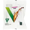Image de HARIO VCF-02-100W Lot de 100 filtres à café en papier pour goutteur V60, compatibles avec taille 02, blanc