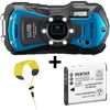 Image de Pentax WG-90 kit avec batterie D-Li92 et dragonne - Bleu