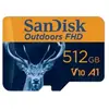 Image de SanDisk Carte MicroSDHC UHS-I FHD " Outdoors " + adaptateur 512 Go