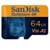 Image de SanDisk Carte MicroSDXC UHS-I 4K " Outdoors " + adaptateur 64 Go