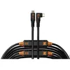 Image de TetherTools TetherPro Optima 10g câble USB-C droit vers coudure droit 9,4m - Noir
