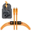 Image de Tether Tools pince Leverlock + cable kit - optima 4,6m USB-C vers USB-C - orange
