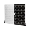 Image de V-Flat Fond pour photographie White Subway Tile/Ebony Subway Tile - XL
