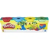 Image de Play-Doh Hasbro Lot de 4 pots de pâte à modeler