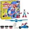 Image de Play-doh Coffret De Jeu Moto Cutter En Pâte à Modeler Captain America Marvel