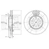 Image de DELPHI Disques de frein pour VOLVO: V70, S70, S80, S60, XC 70 (Ref: BG9514)
