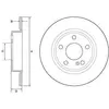 Image de DELPHI Disques de frein pour MERCEDES-BENZ: Classe A, Classe B, Classe CLA (Ref: BG4555C)