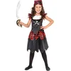 Image de Aptafêtes Smiffys Costume pirate fille tête de mort, avec robe et foulard,M - Age 7-9 years