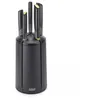 Image de Joseph Joseph Ensemble de couteaux Elevate, 5 pièces carrousel avec bloc de couteaux rotatif, acier inoxydable japonais - noir