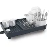 Image de Joseph Joseph Extend Egouttoir à vaisselle extensible avec porte-couverts amovible et bec d'égouttage pivotant, Gris