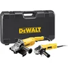 Image de DEWALT - Duo Meuleuses - DWE494TWIN-QS - DWE494 Lame Ø230mm, Puissance 2400W et Vitesse à vide 6600tr/min - DWE4157 Lame Ø125 mm, Puissance 900W et Vitesse à vide 11800tr/min - Coffret de Transport