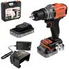 Image de Black & Decker BCD382D2XK-QW Accu-schroefboormachine 18 V 2.0 Ah Li-ion Incl. 2 accus, Incl. lader