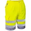 Image de Portwest Bermuda HiVis Poly-coton, Couleur: Jaune/Gris, Taille: XL, E043YGYXL