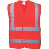 Image de Portwest Gilet Hi-Vis Baudrier & Double Ceinture, Couleur: Rouge, Taille: S/M, C470RERS/M