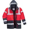 Image de Portwest Parka Bicolore Traffic, Couleur: Rouge/Marine, Taille: S, S466RNRS