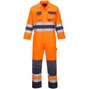 Image de Portwest TX55 Hommes Nantes Combinaison de Travail à Haute Visibilité Réfléchissante Combinaison de Sécurité Classe 3 Orange/Marine, L
