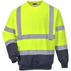 Image de Portwest - Sweat-shirt bicolore HV M Jaune / Bleu Marine
