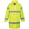 Image de Portwest Manteau de pluie Hivis 100cm, Couleur: Jaune, Taille: XXXL, H442YERXXXL