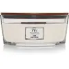 Image de WoodWick Ellipse bougie parfumée avec mèche qui crépite, Linge propre, Temps de combustion jusqu'à 50 heures