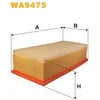 Image de Filtre à air wix wa9475