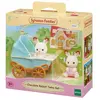 Image de Epoch Sylvanian Families Coffret Poussette Double Cabe Et Breeze Chocolat Avec Figurines