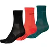 Image de Endura Coolmax Lot de 3 paires de chaussettes de course pour femme | Chaussettes de cyclisme de route | Tissu respirant | Tissu performant