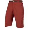 Image de Endura Hummvee Short de cyclisme pour homme avec doublure amovible | Short urbain et trail | Confort rembourré | Rangement cargo | Clickfast, brique, S