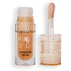 Image de Revolution, Huile à Lèvres Pout - Huile Nourrissante Lèvres Teintée pour une Brillance Éclatante et un Fini Non Collant, Végan & Sans Cruauté, Miel Scintillant, 4 ml