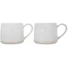 Image de Mikasa Farmhouse Lot de 2 tasses en grès avec message d'amour pour thé, café et chocolat chaud, 380 ml, dans un coffret cadeau, passent au lave-vaisselle et au micro-ondes
