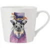 Image de Mikasa x Tipperleyhill tasse en porcelaine, 380ml, tasse en porcelaine fine avec détails en or véritable, mug fantaisie pour le thé et le café avec impression de souris, emballage cadeau