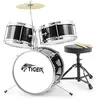 Image de Tiger JDS7-BK Kit de Batterie Acoustique pour débutants - Noir