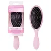 Image de Brushworks Brosse à cheveux démêlante ovale - Rose