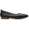 Image de Clarks Ballerines plates Fawna Soft pour femme, cuir noir, 39 EU