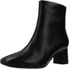 Image de Clarks Premium Fernie Bottines à fermeture éclair pour femme, cuir noir, 40 EU, cuir noir, 40 EU