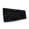 Image de Logitech K120 Clavier sans Fil Windows, Plug-and-Play USB, Touches Silencieuses Ultra-Plates, Taille Standard, Résistant aux Eclaboussures, Barre d Espacement Incurvée, Clavier Grec - Noir