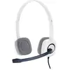 Image de Logitech H150 On Ear headset Kabel Stereo Wit Ruisonderdrukking (microfoon), Noise Cancelling Volumeregeling, Microfoon uitschakelbaar (mute) Computer