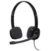 Image de Logitech H151 On Ear headset Kabel Stereo Zwart Ruisonderdrukking (microfoon), Noise Cancelling Volumeregeling, Microfoon uitschakelbaar (mute) Computer