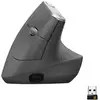 Image de Logitech Ergonomische muis Bluetooth, Radiografisch Optisch Zwart, Zilver 4 Toetsen 4000 dpi Ergonomisch