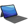 Image de Logitech Combo Touch Étui avec clavier pour iPad Pro 11" (1A, 2, 3ème génération - 2018, 2020, 2021) - Clavier rétroéclairé amovible, pavé tactile, connecteur intelligent - Disposition QWERTY espagnol - Gris