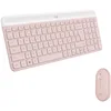 Image de Logitech MK470 Slim Combo Clavier et Souris sans Fil, Compacte et moderne, Ultra Silencieux, 2,4 GHz avec Récepteur USB, Plug n' Play, compatible avec Windows - Clavier Français AZERTY - Rose