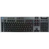 Image de Logitech G G915 X LIGHTSPEED Clavier gaming sans fil ultra-plat, touches PBT double couche, touches entièrement programmables, switchs GL Brown Tactile, Clavier US International QWERTY - Noir
