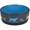 Image de GAMELLE pour LA Nourriture ET l'eau Chien CORI CERAMIQUE Bleu Rond ANTIDERAPANT 500ML 14x5,5CM