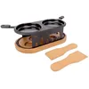 Image de Cosy & Trendy Appareil à Raclette ovale en Acier inoxydable+ 2 spatules, 2 personnes, Noir