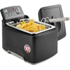 Image de Fritel Friteuse Turbo SF® 4176 - 3 L - 2300 W - Couvercle anti-poussière - 2 à 4 pers. - Huile + graisse solide - Noir mat